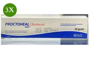 ⭐SPEDIZIONE VELOCE⭐ 3X Unguento Proctoheal per Emorroidi e Sollievo dal Dolore (15 g) - Foto 1 di 1