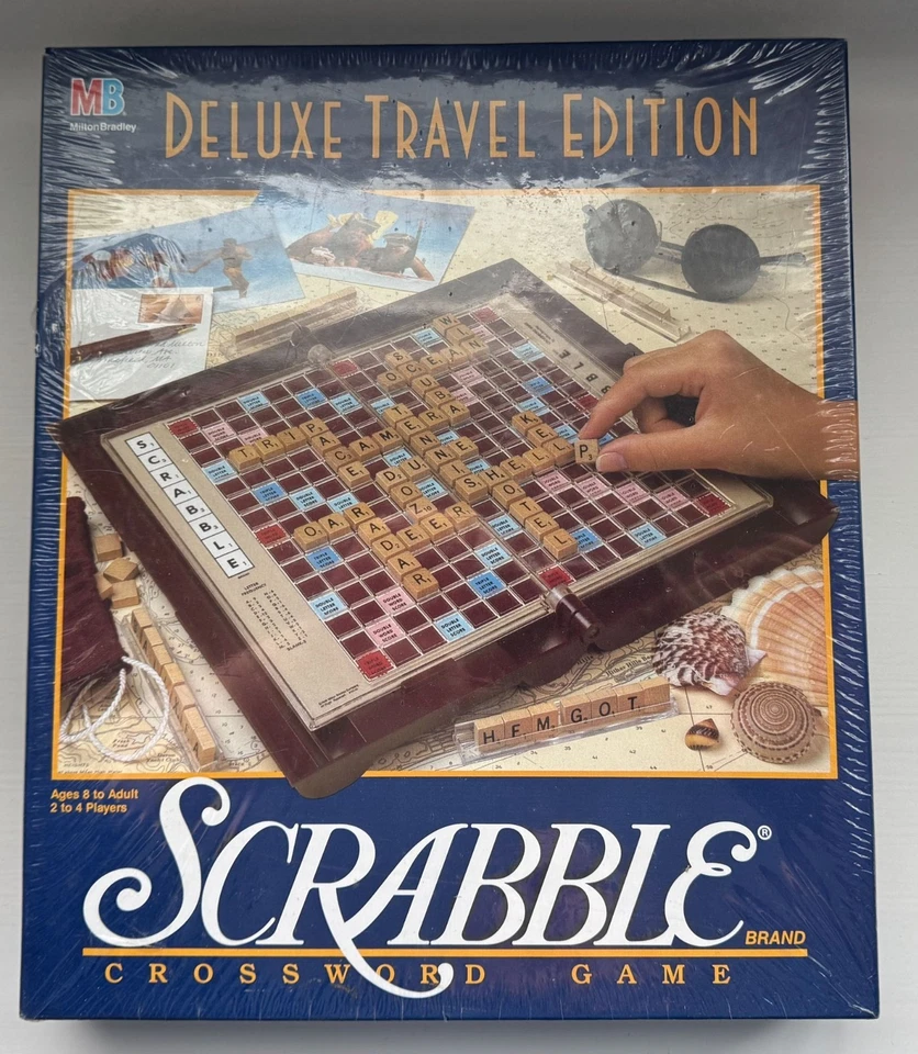 Scrabble Crossword Game Deluxe Travel Edition Milton Bradley Brand New Sealed - Image 1 of 3