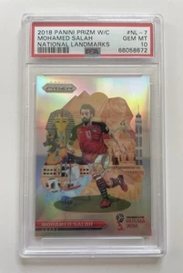 2018 Panini Prizm World Cup National Landmarks Mohamed Salah #Nl-7 PSA 10 - Bild 1 von 2