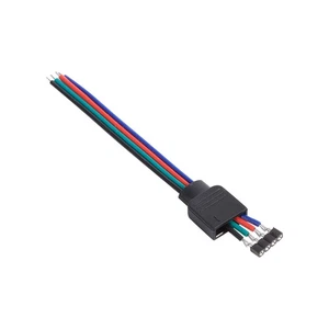 10Pcs 4Pin Male Female Connector Wire Cable For 3528 5050 SMD LED Strip - Picture 1 of 7