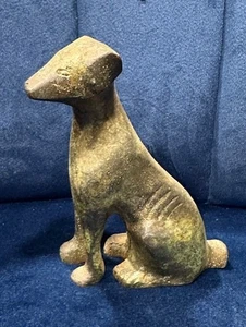 Brass Dog Sitting Statue Figurine 4"tall - Picture 1 of 9
