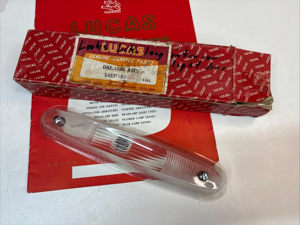 Lente intermitente frontal/lateral L663 Vauxhall Envoy & Victor NOS Lucas para autos 1961 Foto 1 de 4