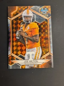 Joe Milton Gold Geometric /50 2023 Bowmans Best Chrome U University - Foto 1 di 2