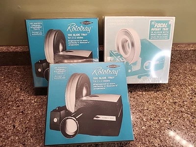 2 Sawyer's & 1 Focal Rototray Rotary Slide Tray 100 2x2 Brand New Sealed - Image 1 of 4