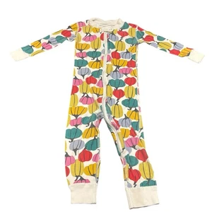 Hanna Andersson traversina bambino zip taglia 2T zucche colorate cotone biologico - Foto 1 di 6