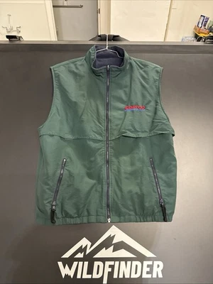 Vintage Costco Employee Vest L Reversible Green Blue Fleece RARE - Image 1 of 4