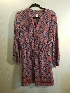 Mini Abito Gap Donna S Geometrico Viola Carriera Ufficio Festa Boho Festival - Foto 1 di 5