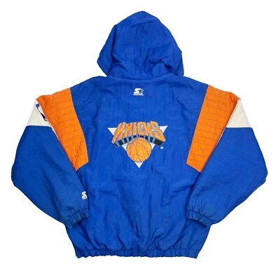 Vtg Rare NBA New York Knicks Starter Pull Over Jacket Men’s XL  - Image 1 of 4