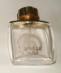 Vintage Lalique Pour Homme Empty Bottle Paris France - Picture 1 of 8