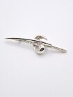 Atwood And Sawyer Silver-Tone Sparkly Brooch