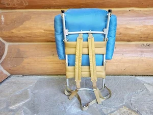 JANSPORT (USA) Vintage K2 Division External Frame Youth Hiking 25" Blue Backpack - Picture 1 of 23