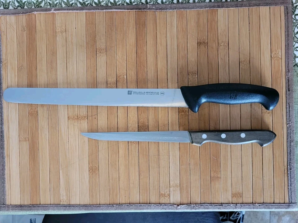 2 ZWILLING J.A. HENCKELS Twins 12"/7" Blades Kitchen Chef's Slicing Knives.OBO  - Image 1 of 4