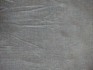 HOMESPUN  TINY CHECKS  BLACK & TAN  100% COTTON FABRIC   4 YDS  28" X 42" WIDE - Picture 1 of 2
