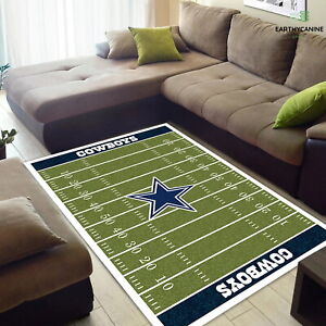 Dallas Cowboys Non-Slip Area Rug Bedroom Living Room Floor Mat Fluffy Carpet NEW