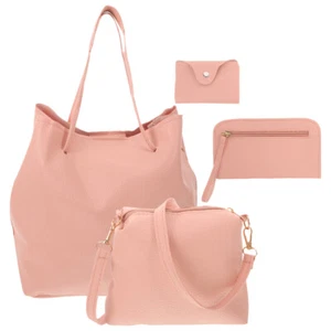 4 Stück Retro Damen Handtasche Geldbörsen Handtaschen. Damen für Arbeit Frau - Bild 1 von 12