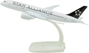 Avión modelo de avión de metal 1:400 B787 sin equipo de aterrizaje Star Alliance - Imagen 1 de 9