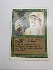 Magic The Gathering Ley Druid Unlimited Green HP MTG - Picture 1 of 21