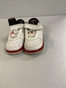 Air Jordan Force AJF 6 343098 102 White / Black / Red Toddler Shoes 3C - Picture 1 of 7