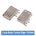 USB Female Socket Type-A 90 Degree Bent Pin Side Insertion AF Port Adapter