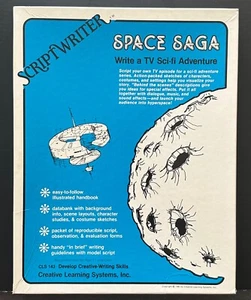 VINTAGE & RARE (1981) SCRIPT WRITER : SPACE SAGA "WRITE A TV SCI-FI ADVENTURE" - Imagen 1 de 9