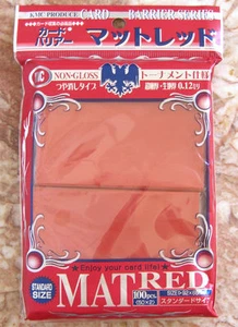 KMC Flat Matte Standard Card Sleeve Deck Protector MTG Magic Pokemon - Red 100ct - Picture 1 of 2