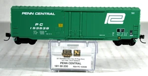 MICRO-TRAINS N 50' STANDARD BOX CAR 8' PLUG DOOR PENN CENTRAL  18100230 - Picture 1 of 3