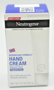 3X Neutrogena Norwegische Formel parfümfrei, glycerinreiche Handcreme 2 Oz ea - Bild 1 von 3