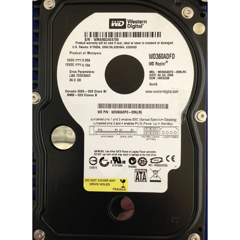 WD360ADFD - Western Digital 36GB 10K RPM SATA 3.5" HDD - Image 1 of 1