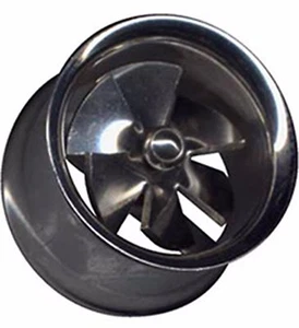 PIERCINGO® TUNNEL VENTILATOR TURBINE PLUG PROPELLER TUBE OHR EDELSTAHL 10-16mm - Picture 1 of 6