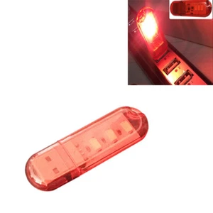 USB Stick LED Disk Lamps Night Portable Reading Portable Light 3LEDs RED Color - Bild 1 von 7