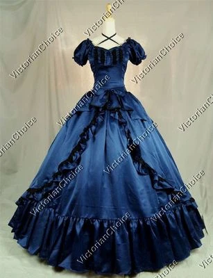 Victorian Belle Scarlett O'Hara Dress Fairytale Bridesmaid Gown Historical 206 - Image 1 of 4