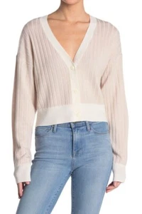 NWT $225 Rag & Bone Wool Dallyce Cropped Cardigan In Chalk Size: XL - Picture 1 of 3