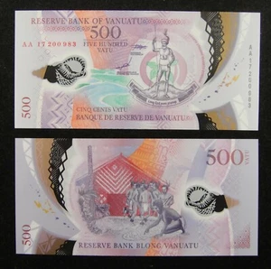Vanuatu Polymer Banknote 500 Vatu 2017 UNC - Picture 1 of 1