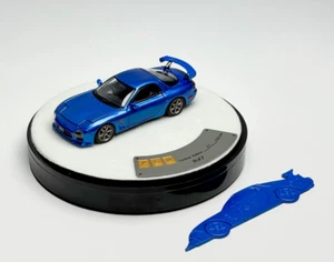 PGM 1:64 Blue JDM RX7 FD 3S Round Racing Sports Model Diecast Metal Car - Picture 1 of 13