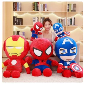 Comics Spider-Man Stuffed Toy Iron Man Plush Doll Large-sized Birthday Xmas Gift - Picture 1 of 8