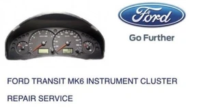 Ford Transit (2003-2006) COMPLETE Instrument Cluster Speedometer Repair service - Picture 1 of 1