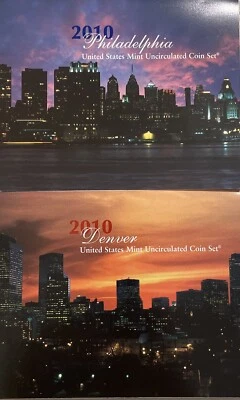 2010 P D U.S. 28  Coins with State Quarters & Presidents, COA's US Mint Set - Image 1 of 4