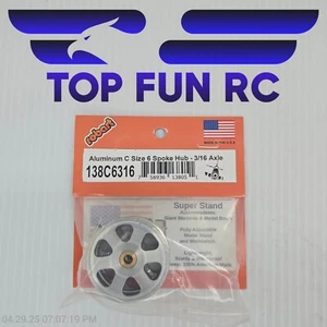 Buje de radios Robart RC 138C6316 aluminio tamaño C-eje 3/16 - Imagen 1 de 1