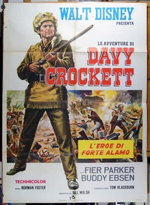 manifesto 2F film DAVY CROCKETT KING OF THE WILD FRONTIER Walt Disney 1967 - Picture 1 of 1