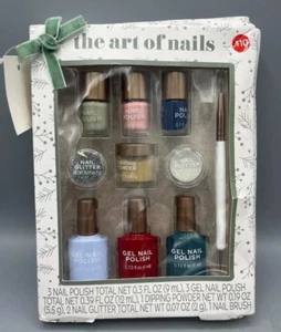 The Art Of Nails-Gel Nail Polish, Dipping Powder, Glitter,& Brush Gift Set*READ* - Picture 1 of 2
