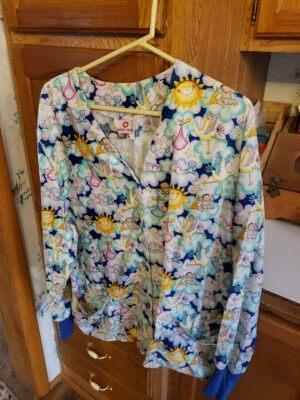 White Cross Large Lab Coat Babies Storks - Image 1 of 4