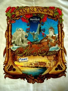 HRC Hard Rock Cafe Mykonos Greece City Tee Size L neu new NWT Shirt OVP - Picture 1 of 6