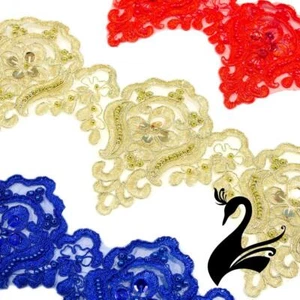 Lace Trim with Sequins and Beading 11cm Style 9249 (Price per 1m) - Sewing Cr... - Picture 1 of 11