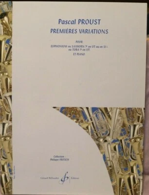 Tuba & Piano Premieres Variatioins by Pascal Proust New Retail $13.99 - Image 1 of 3