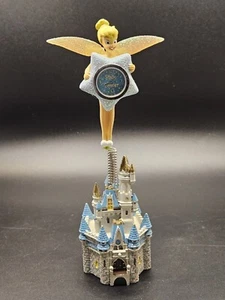 Vintage Disney Tinkerbell over Castle w/ Clock (needs battery) read description - Picture 1 of 21