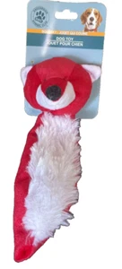 Dog Toy - Red With White Fox-Brand New-SHIPS N 24 HOURS - Picture 1 of 4