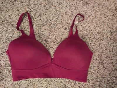 LOVE by Gap Live-In Bonito Bralette Rosa Magenta Talla L Foto 1 de 3