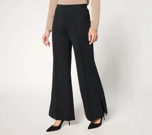 Peace Love World Ponte Wide Flare Pants Black XS Used - Picture 1 of 1