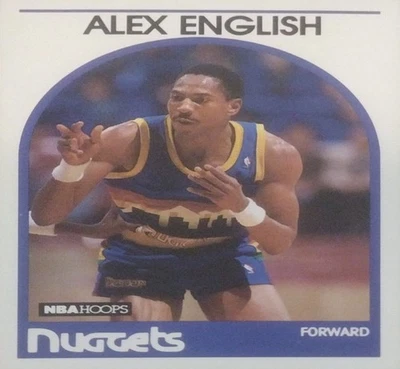 1989 Hoops #120 Alex English - Image 1 of 2
