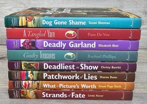 Annie's Creative Woman Mysteries Lot of 8 Hardcover Books, Beautiful!! Must see! - Picture 1 of 9